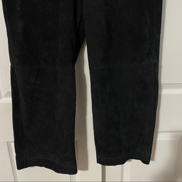 NAVY SUEDE TROUSERS - Picture 6 of 10